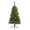 4ft. Pre-Lit White Mountain Pine & Pinecones Artificial Christmas Tree with Clear LED Lights